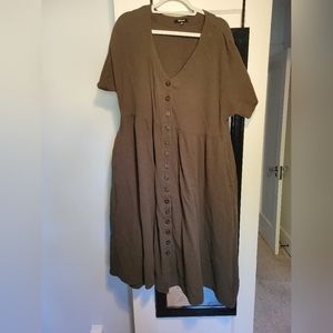 Madewell Nima Double Face Cotton Gauze Midi Dress